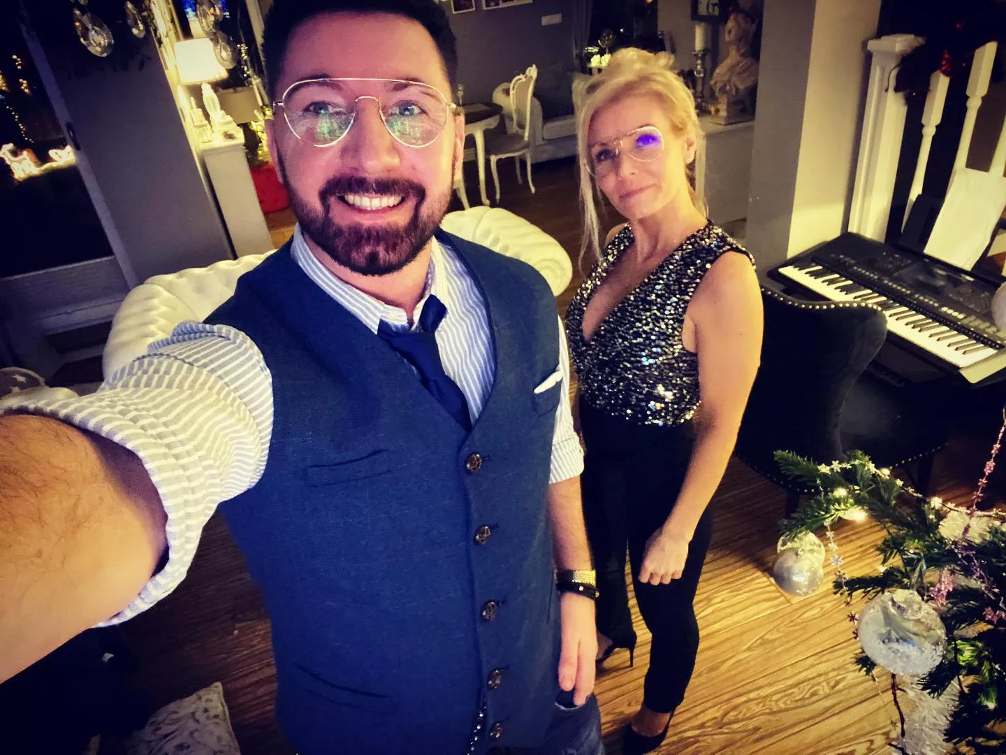 Marcin Niewiadomski Bqll z żoną